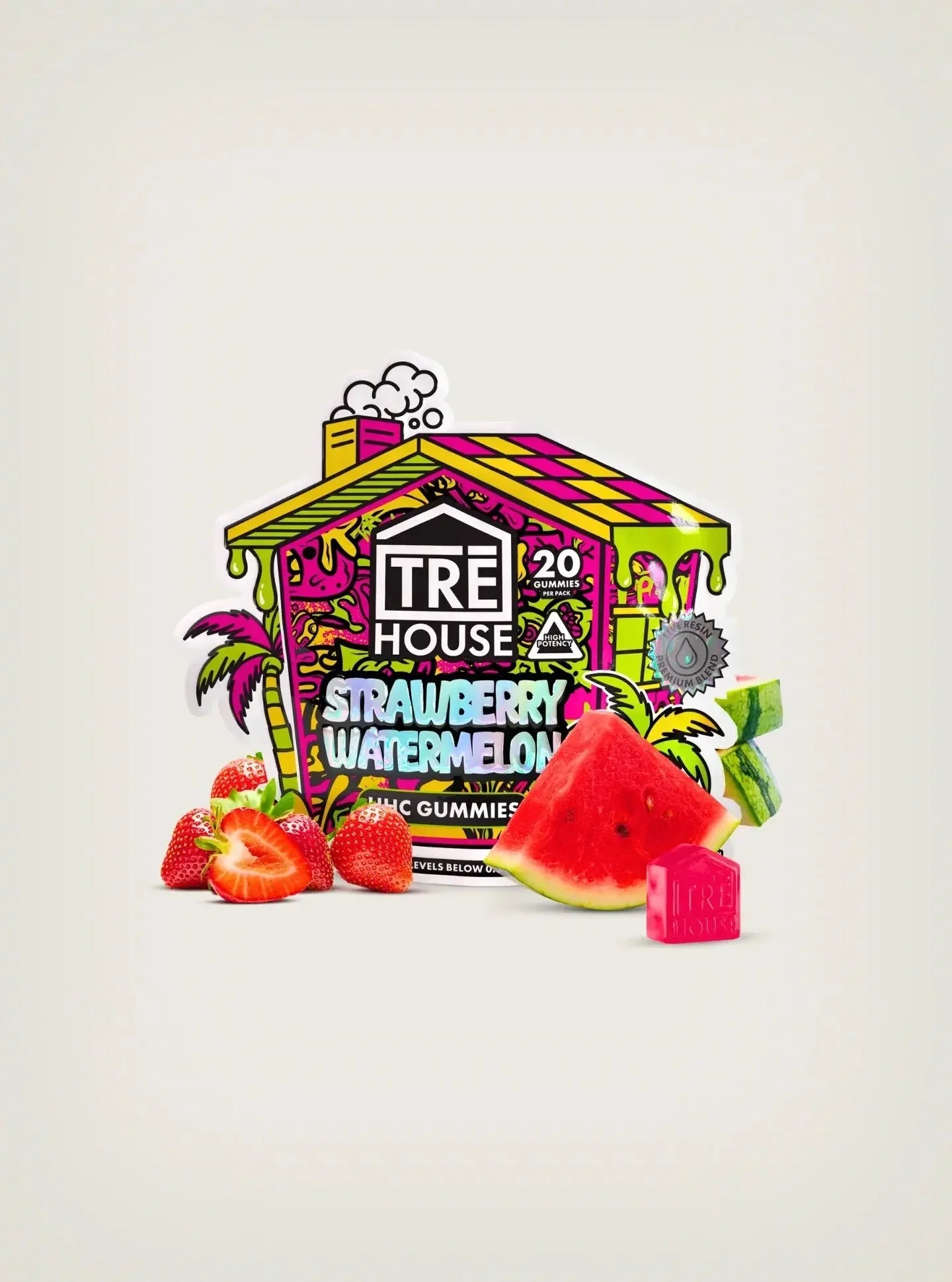 TRE House | Gomitas de HHC | Strawberry Watermelon 20pzs | 25mg/pza - CannaFlow