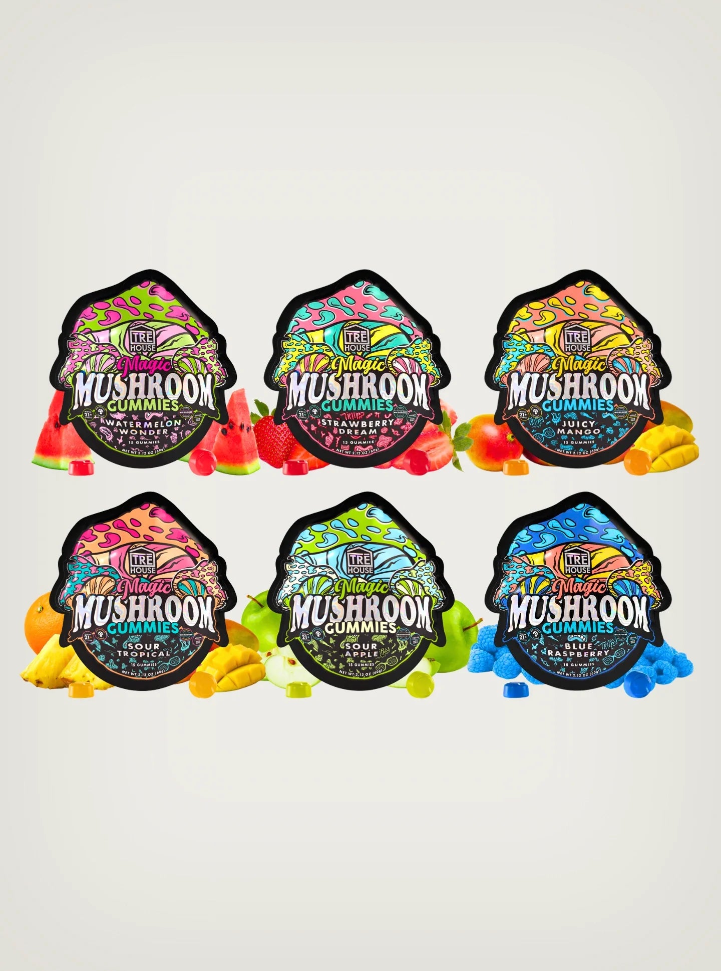 TRE House | Magic Mushroom Gummies | Magic Mushrooms | 15 pieces - CannaFlow